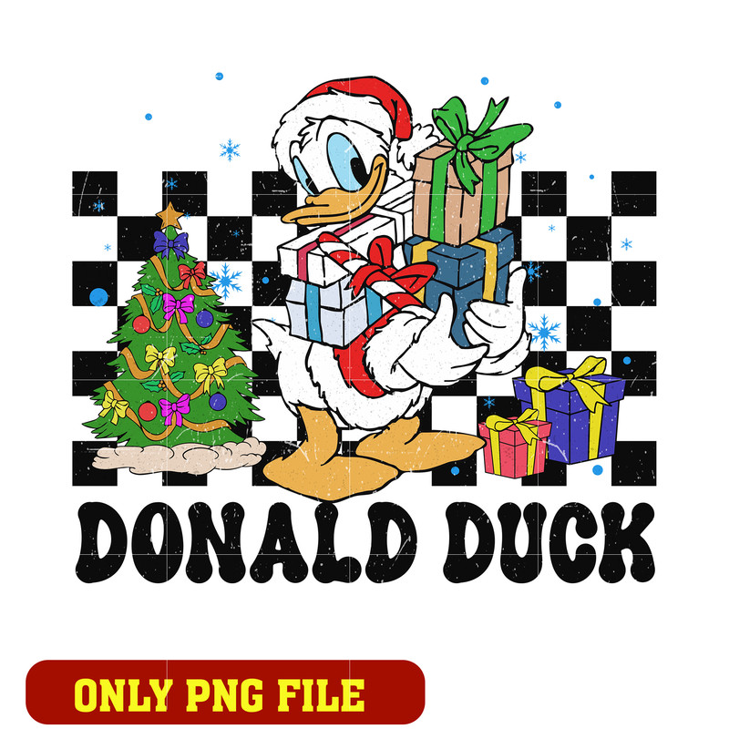Donald Duck Christmas Buffalo png