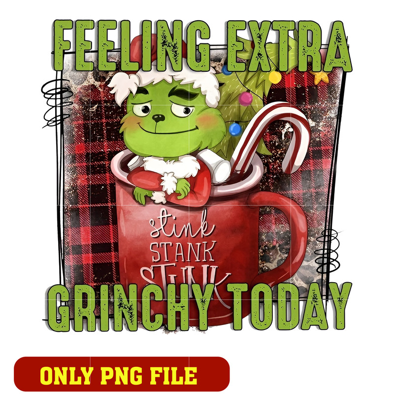Feeling Extra Grinchy Today logo png