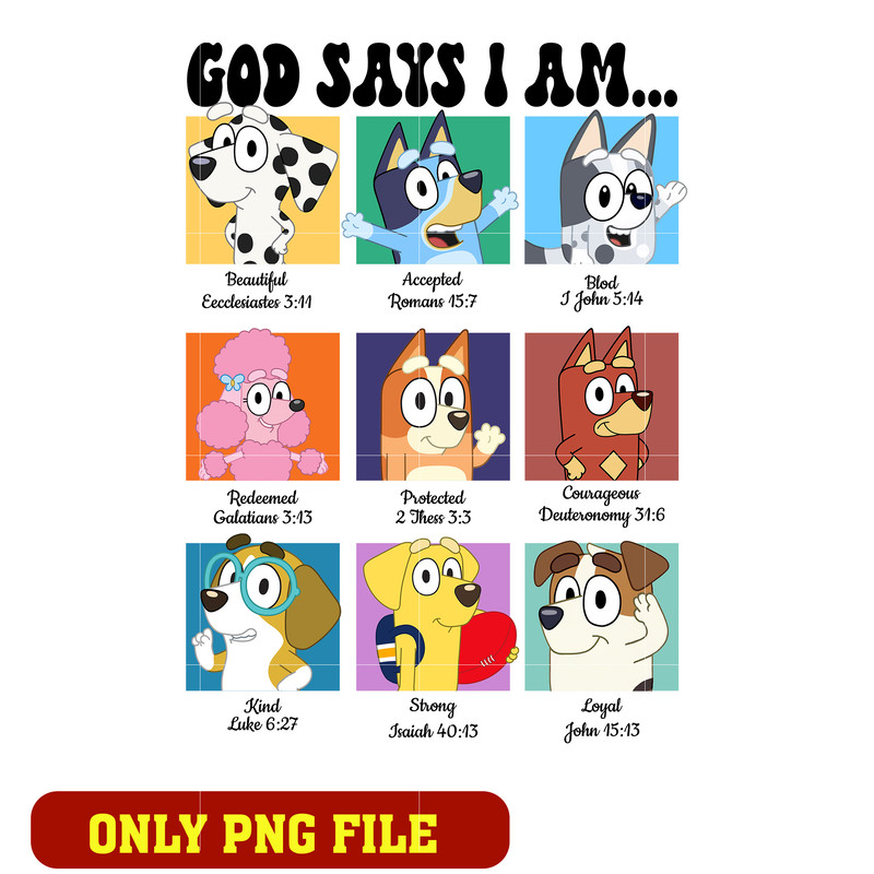 Friends god says i am png