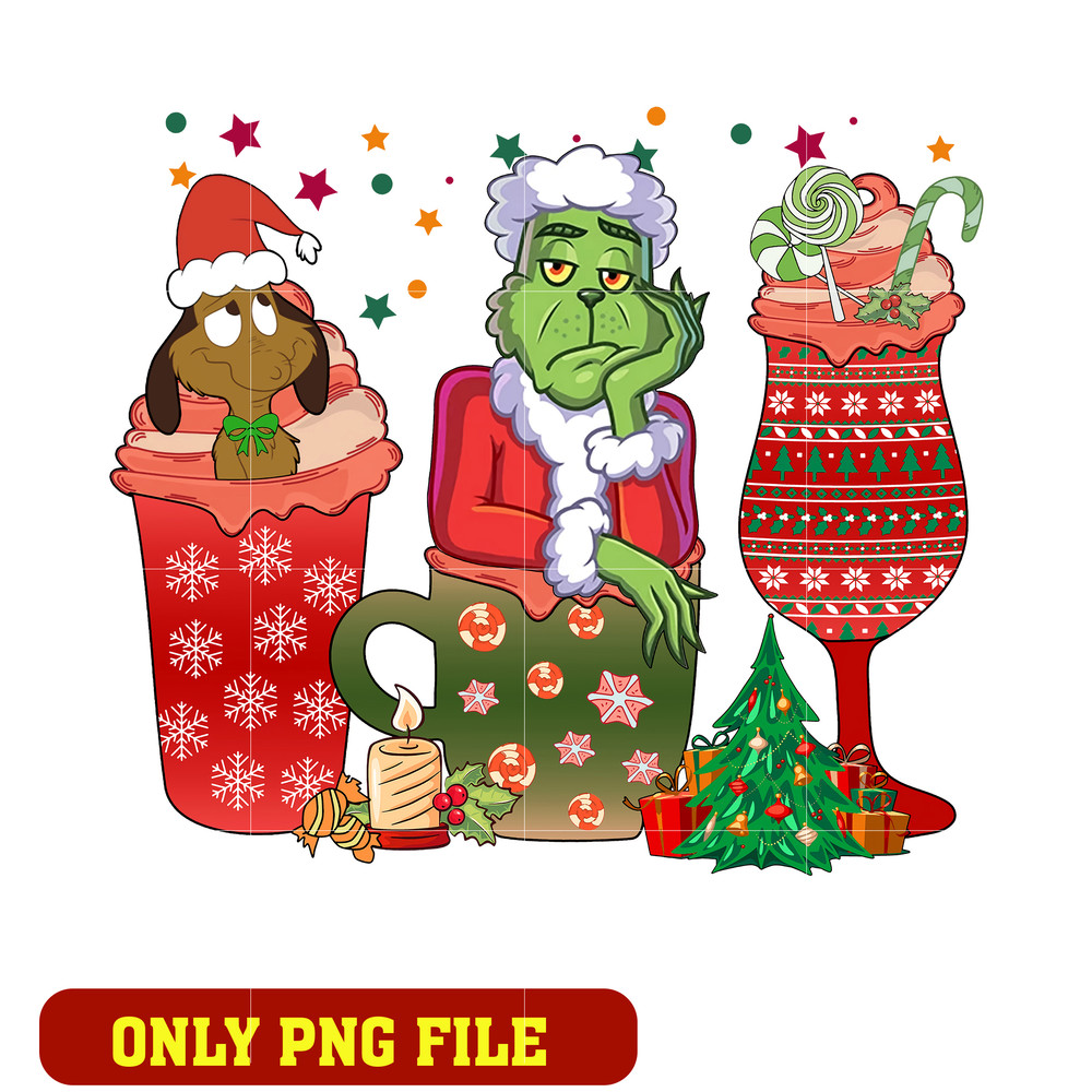 Funny Grinch Hot Cocoa png