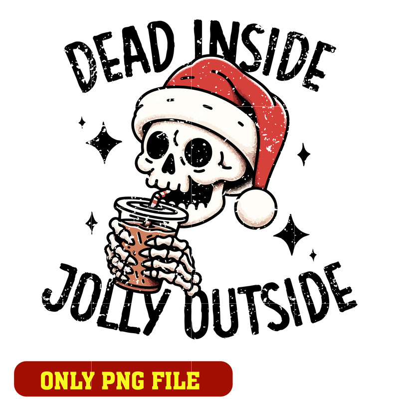 Ghost dead inside jolly outside png