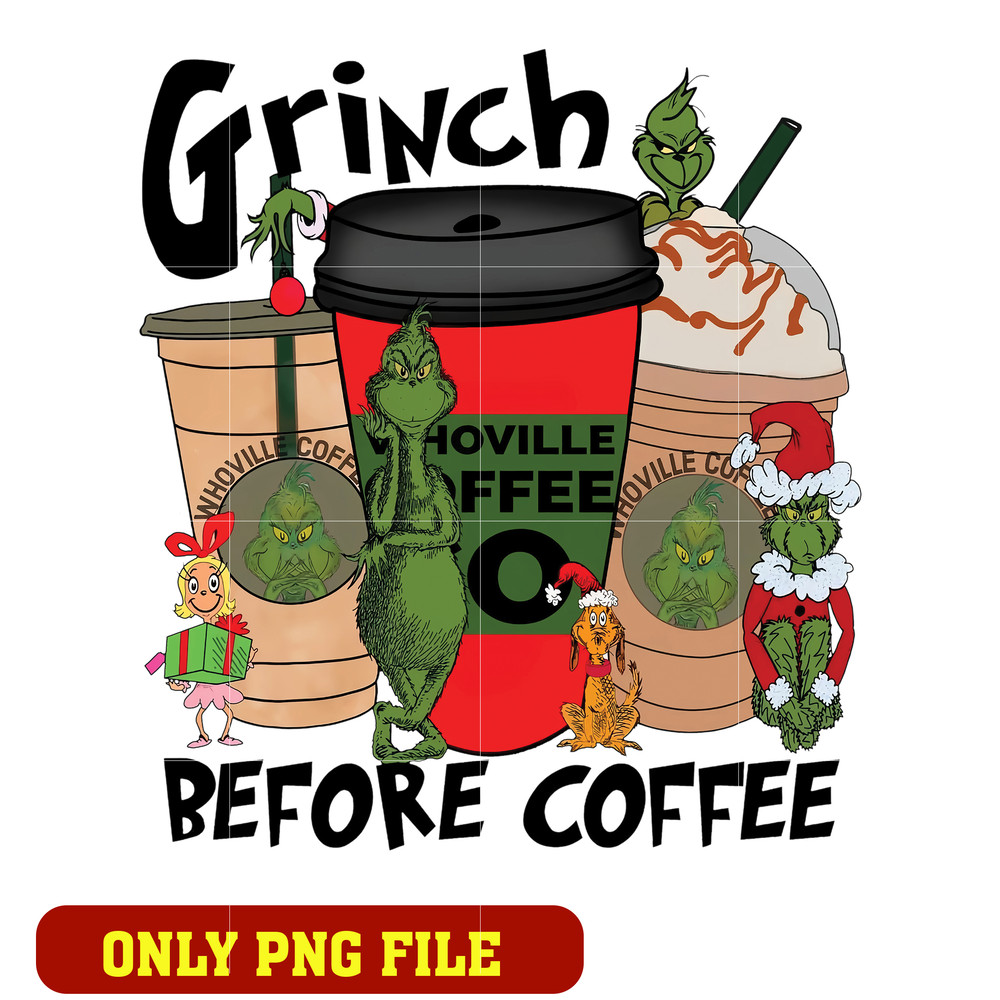 Green Grinch Coffee Mug png