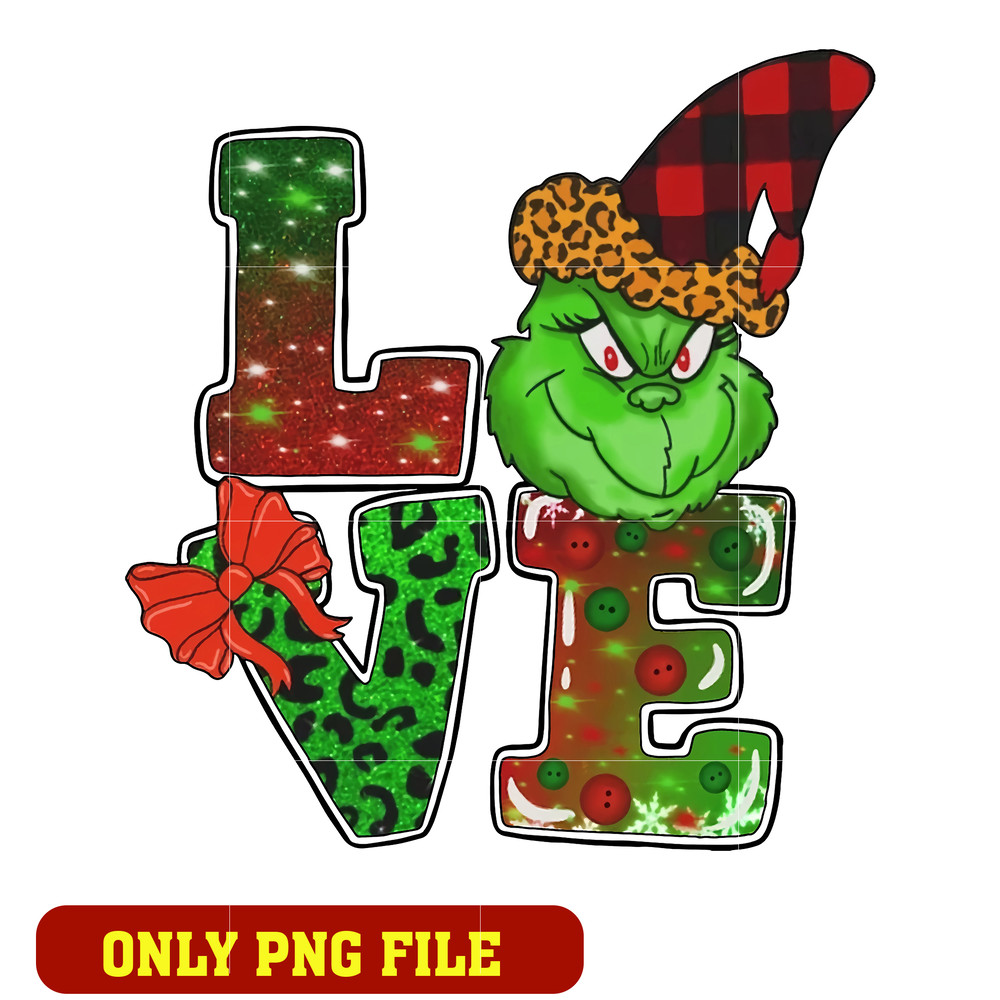 Grinch christmas love png
