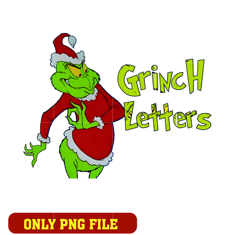 Grinch Letters logo png