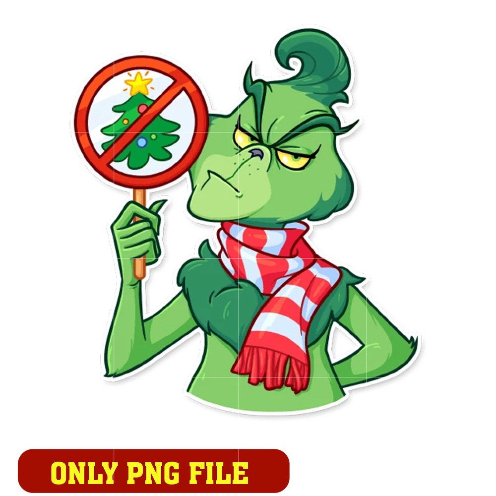 Grinch Telegram stickers png, Grinch png