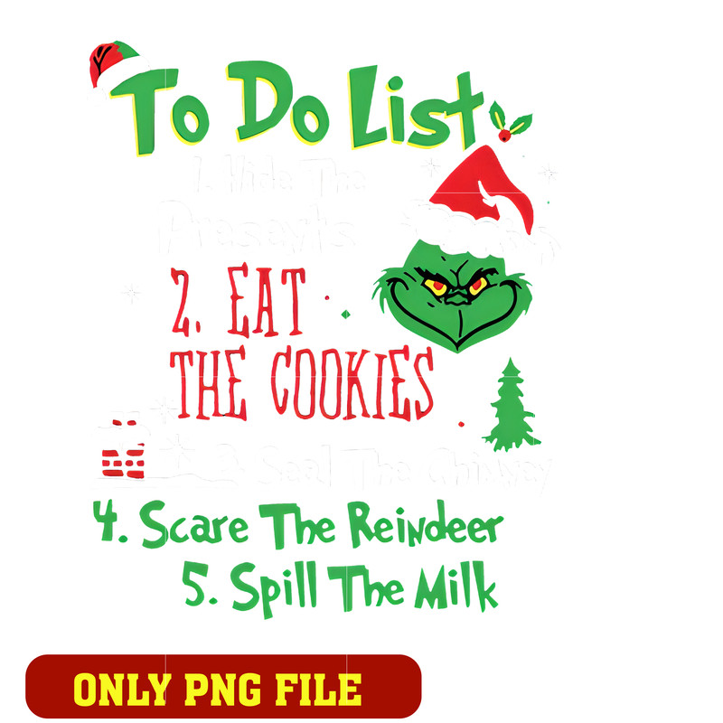 Grinch To Do List png