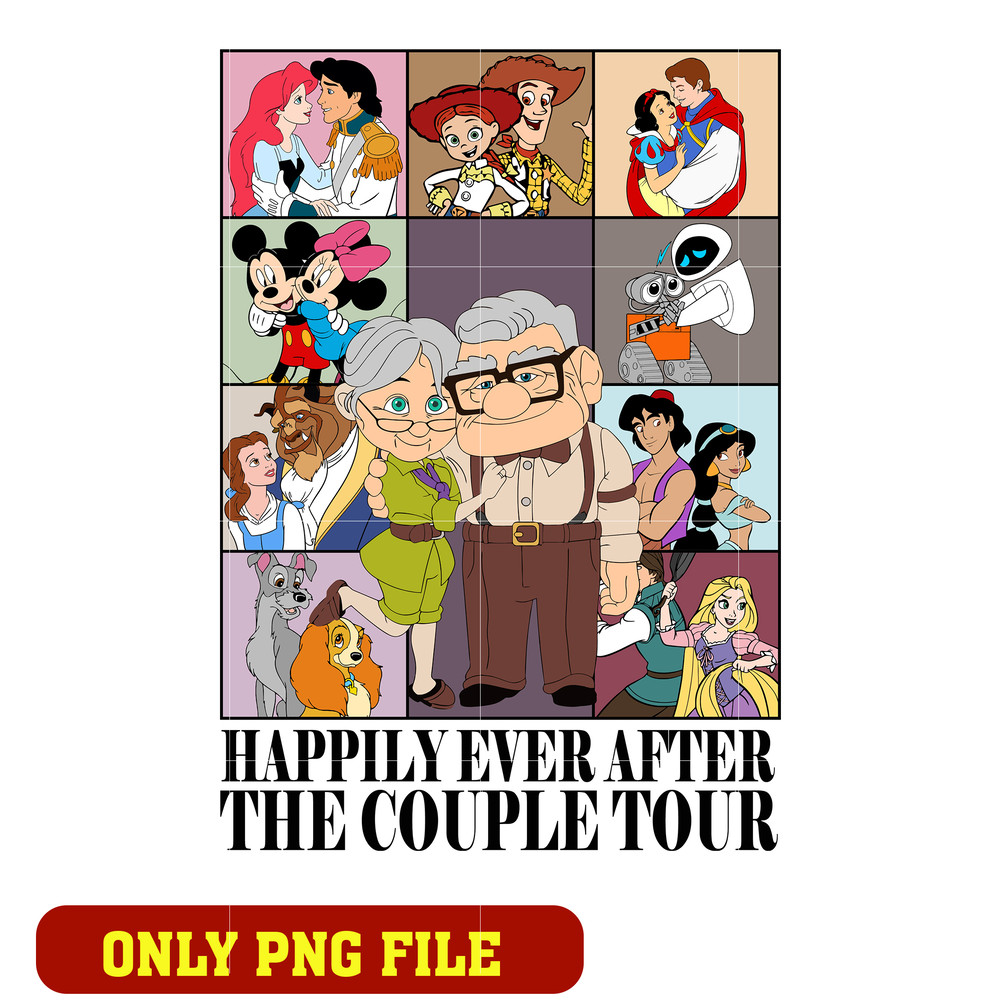 Happily Ever After Shirts Couple png