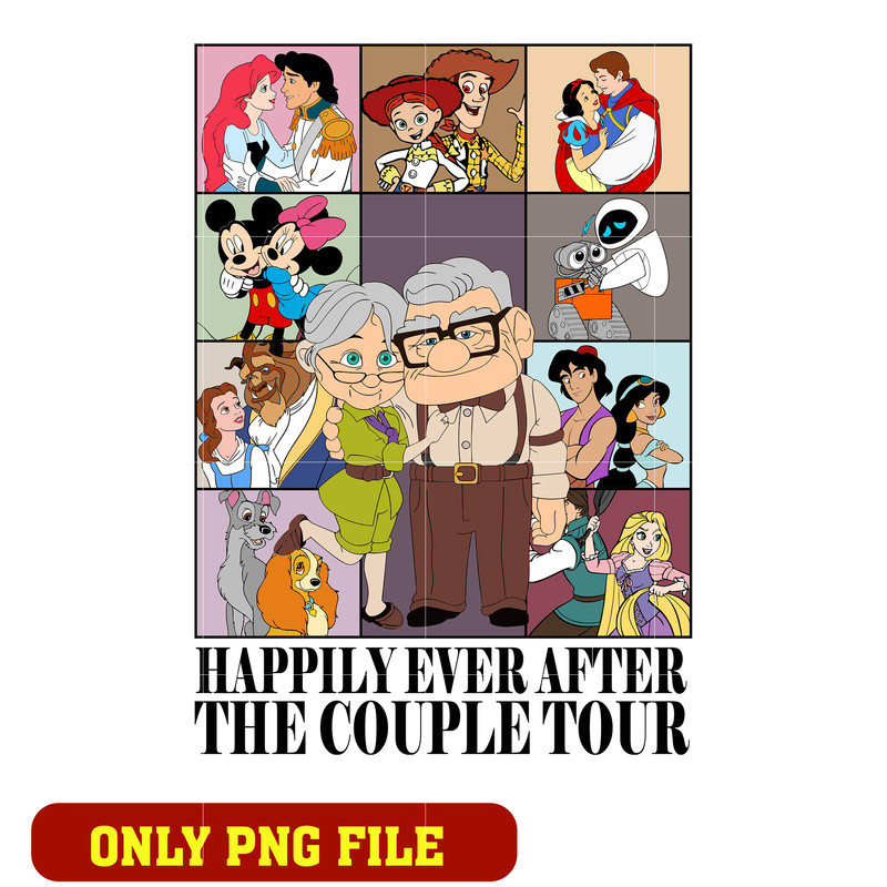 Happily Ever After Shirts Couple png