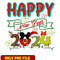 Happy new year 2024 png, cartoon png