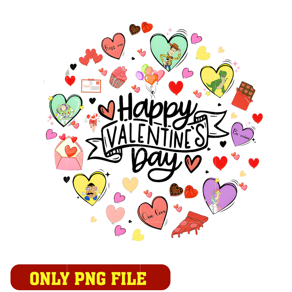 Happy Valentine Day Love Food Doodle png