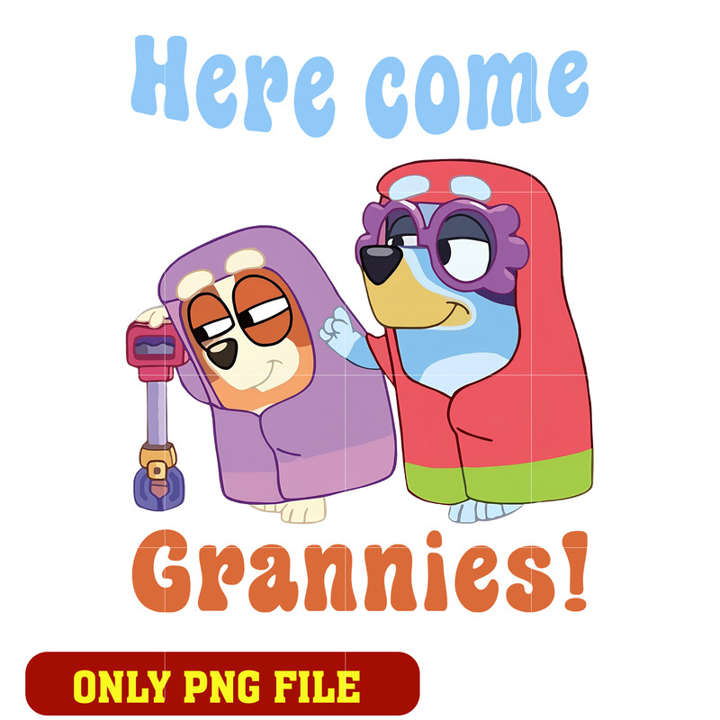 Here Come The Grannies Bluey png
