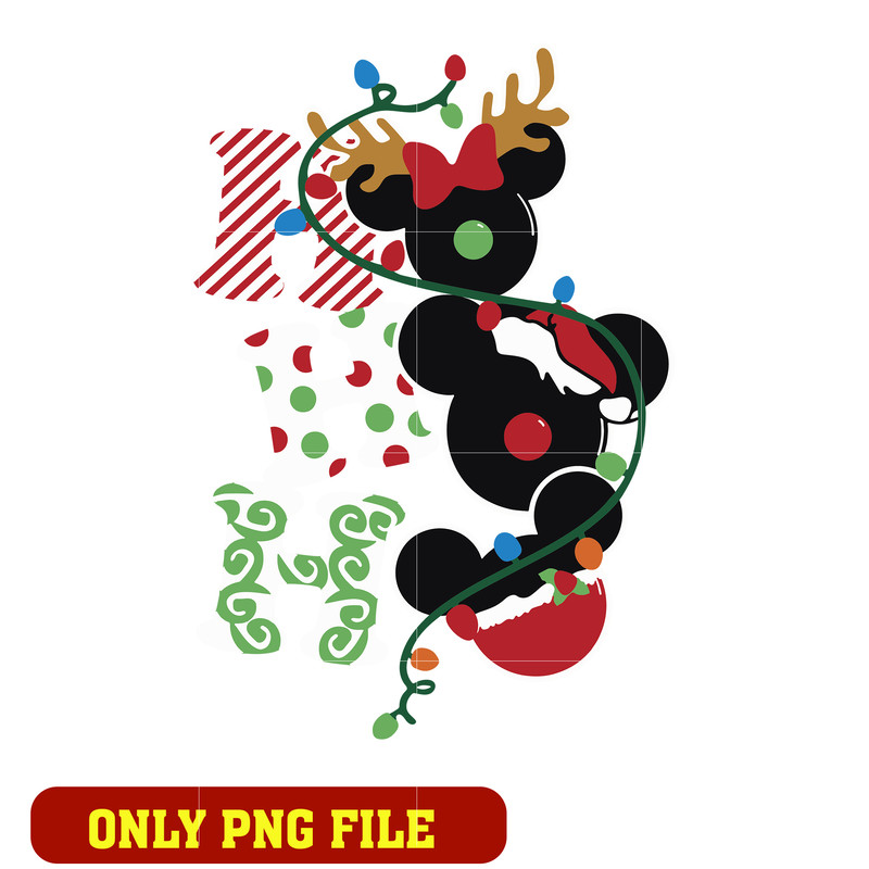 Hohoho Santa Mickey mouse png