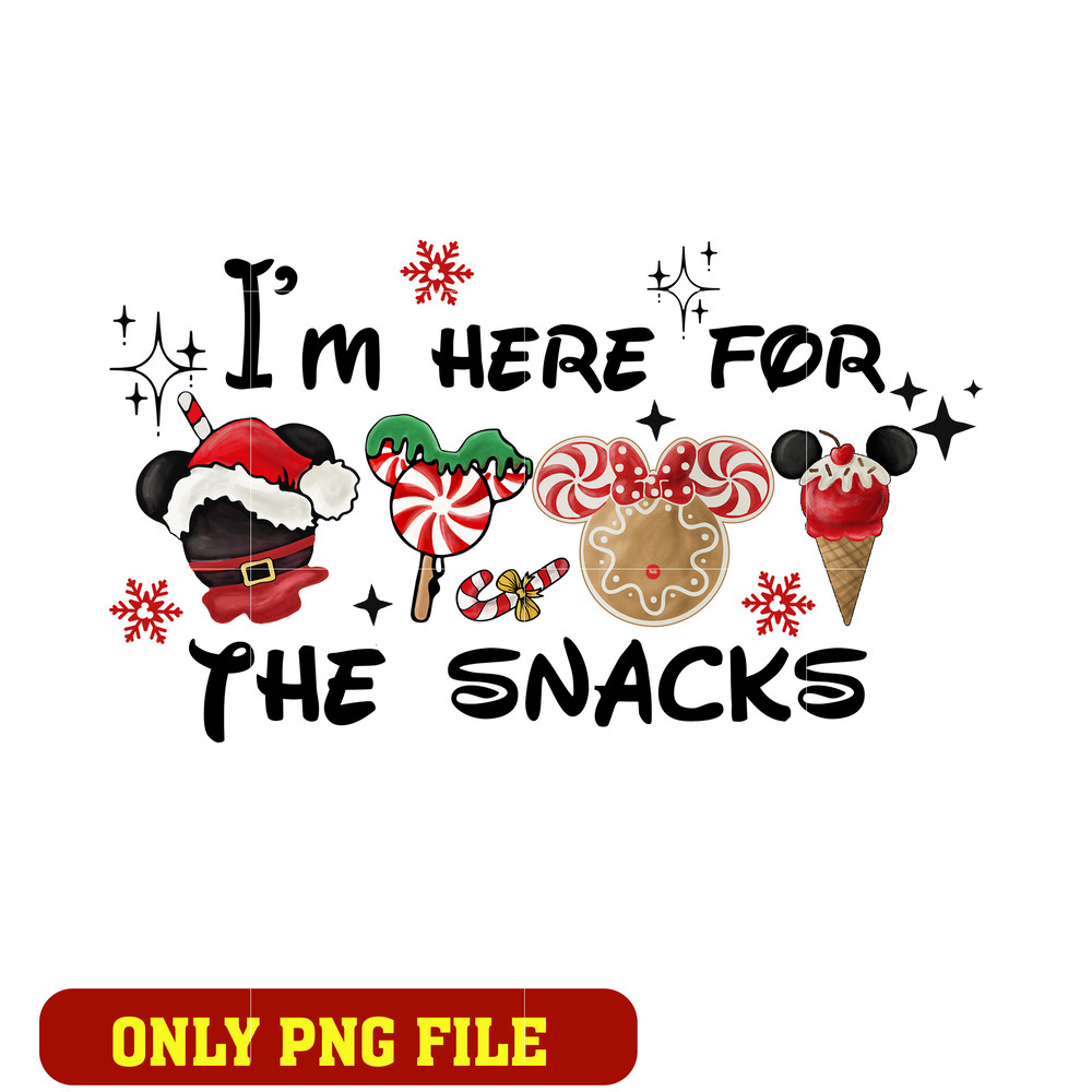 I'm Just Here For The Snacks logo png