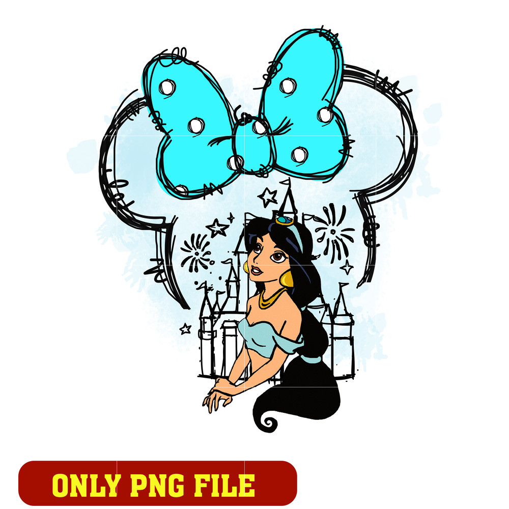 Jasmine Minnie Bow Ears Png