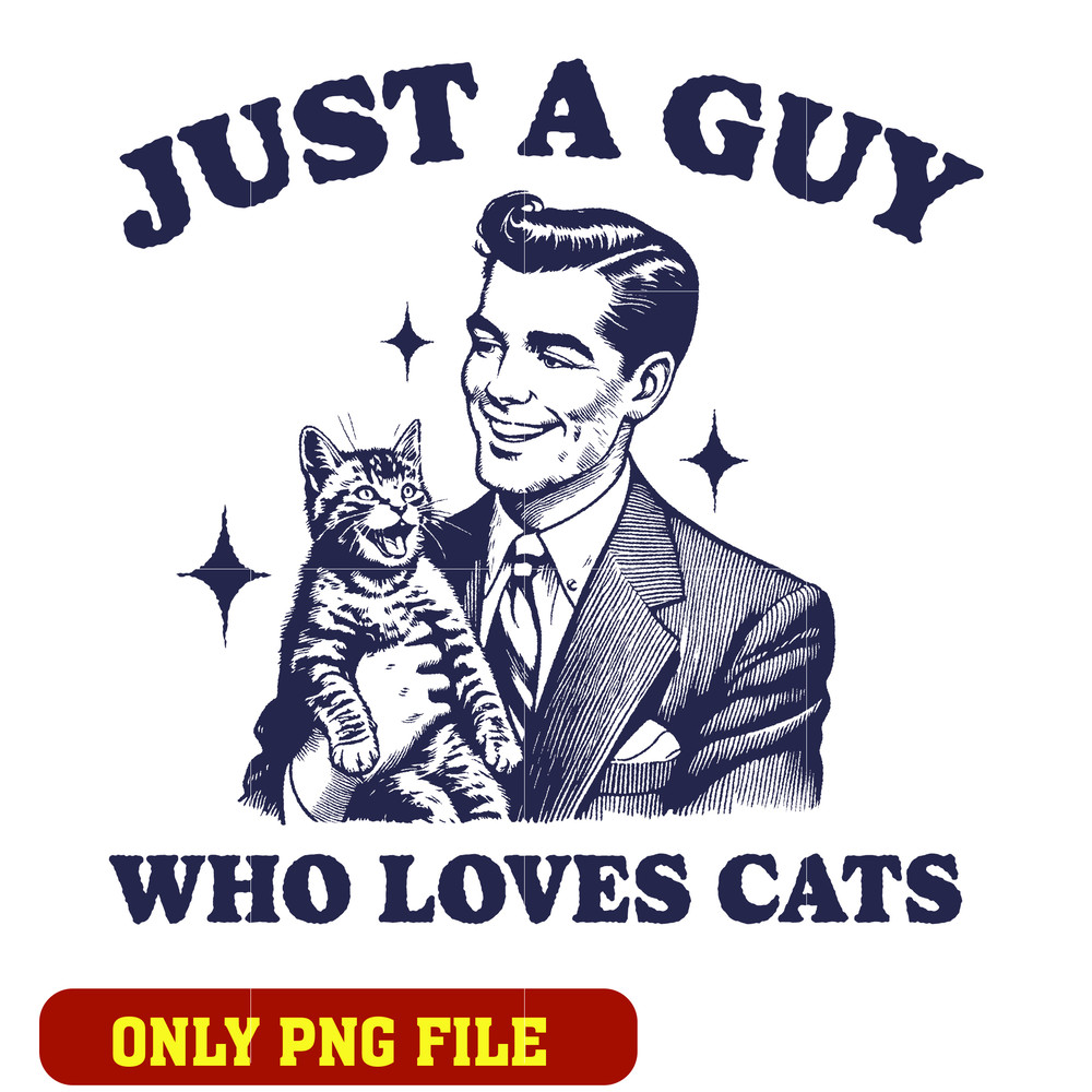 Just a guy who loves cat png