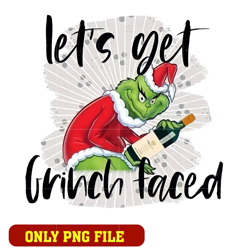 let's get grinch faced png, grinch png