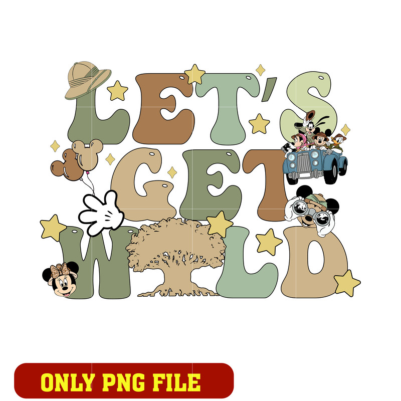 Let's Get Wild png, Family Vacation png