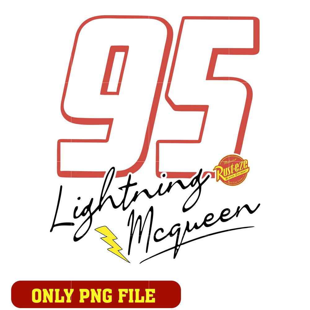 Lightning Mcqueen 95 logo png