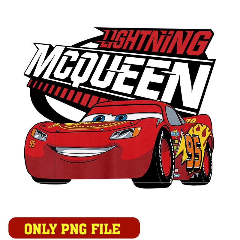 Lightning mcqueen cartoon car png