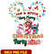 Lilo & stitch Very Merry christmas Party 2023 png