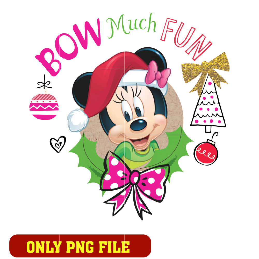 Linea Envoltura Navidad Minnie Primavera bow much fun png