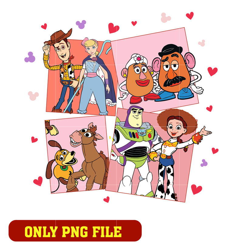 Main Toy Story Characters ecoferros logo png