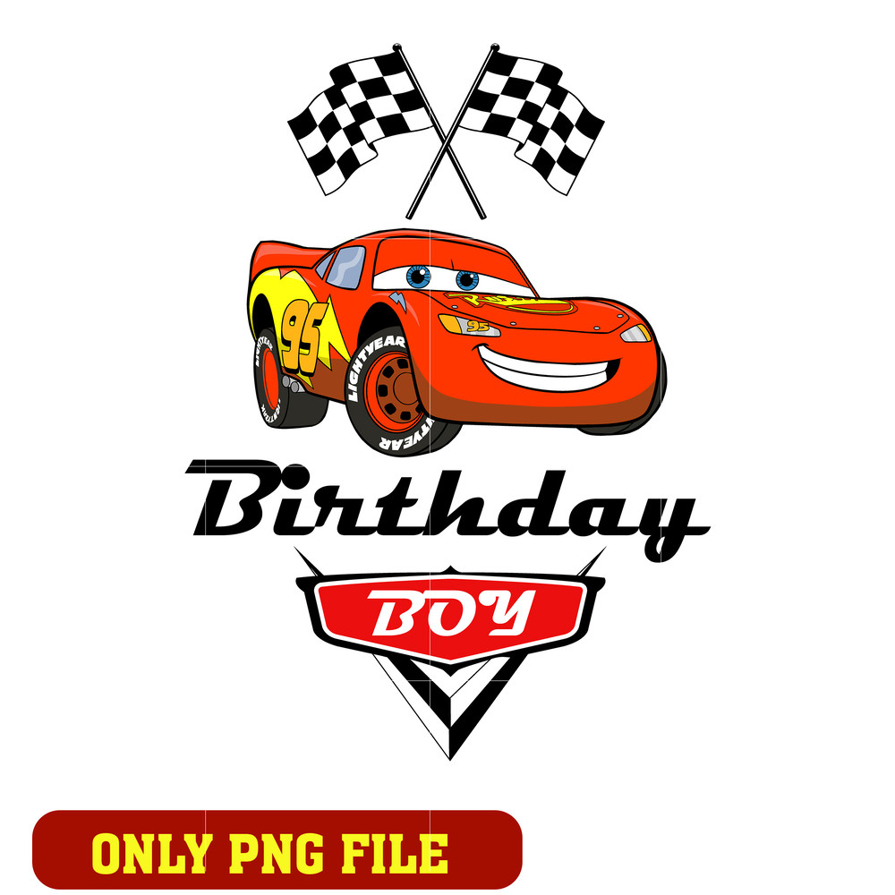 Mcqueen disney car of the birthday png