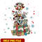 Men's Mickey & Friends Christmas Group Shot Wreath png