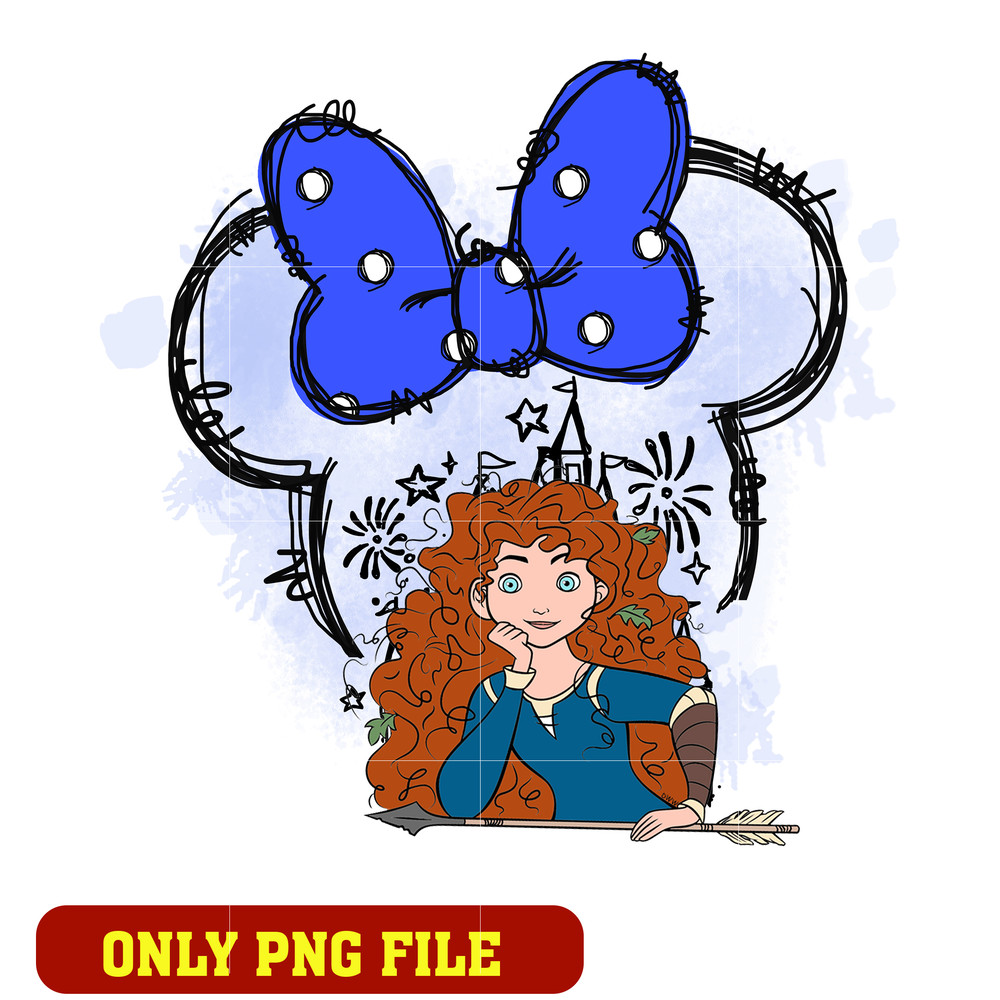 Merida Minnie Bow Ears Png