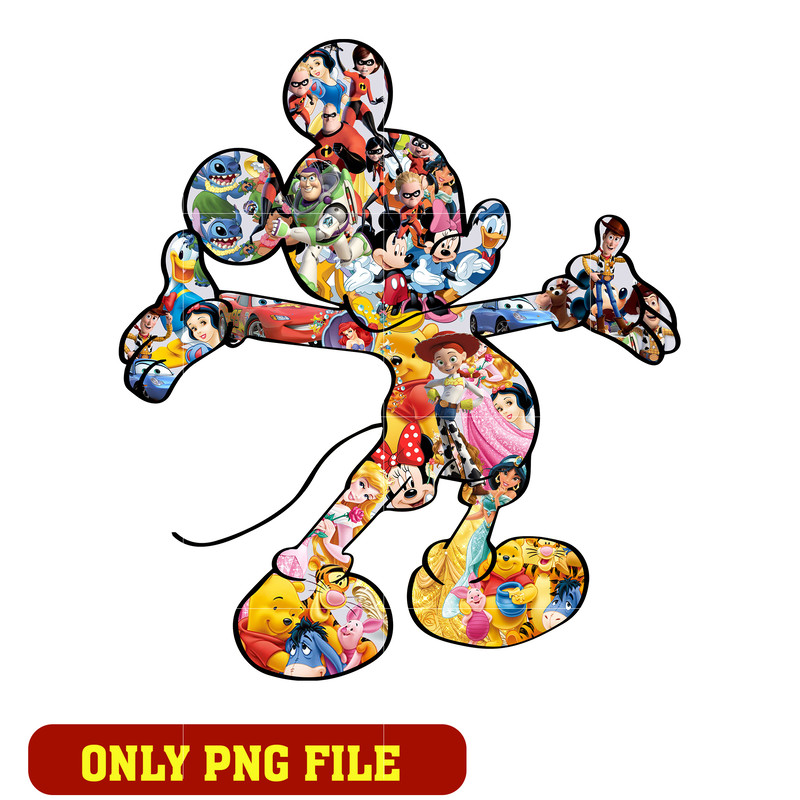 Mickey And Friends California png, Family trip png
