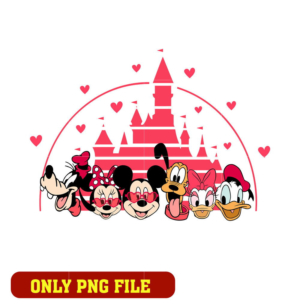 Mickey and Friends Valentines Day Kingdom png