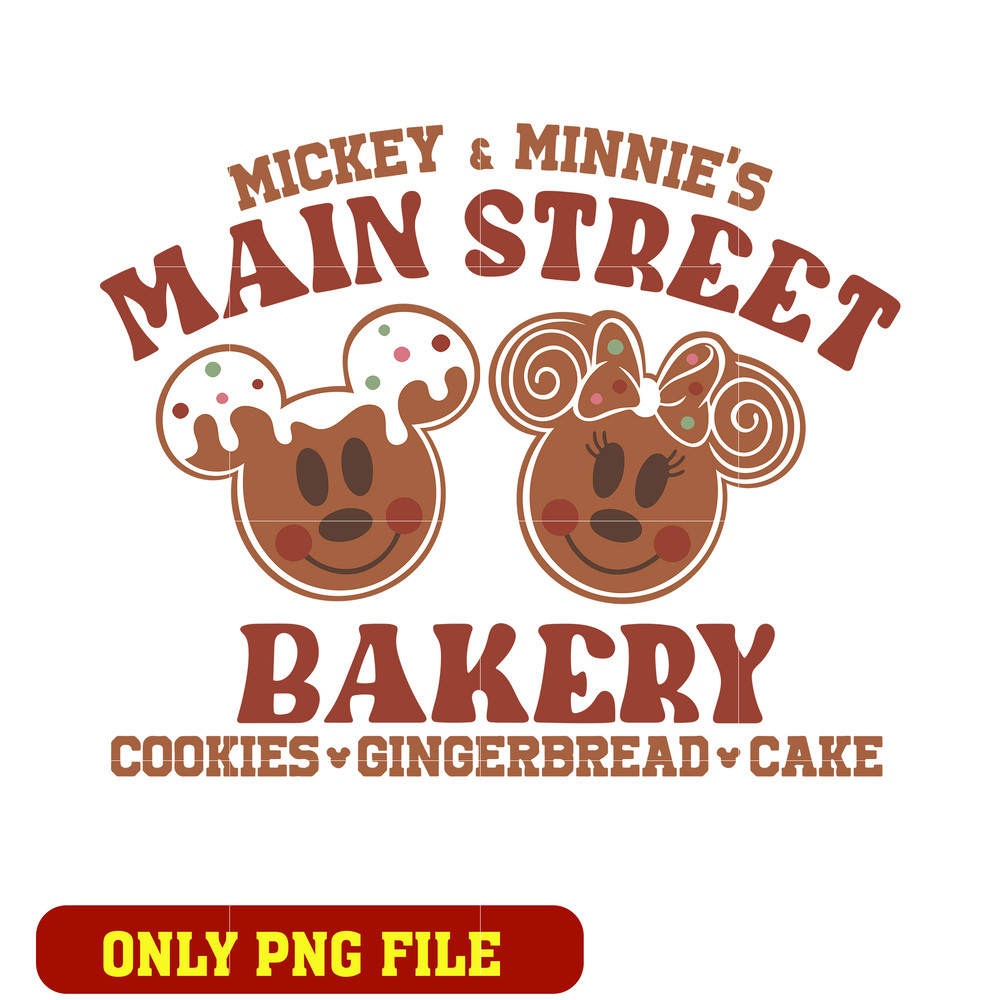 Mickey and Minnie Main Street Bakery Shirt png
