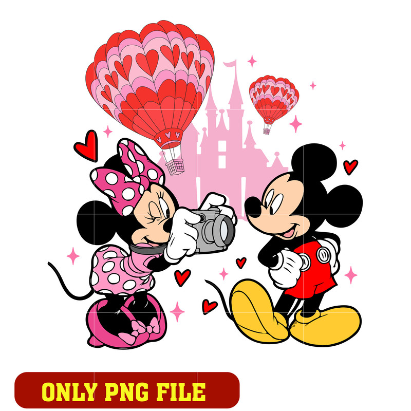 Mickey couple valentine png