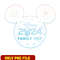 Mickey disney 2024 family trip png