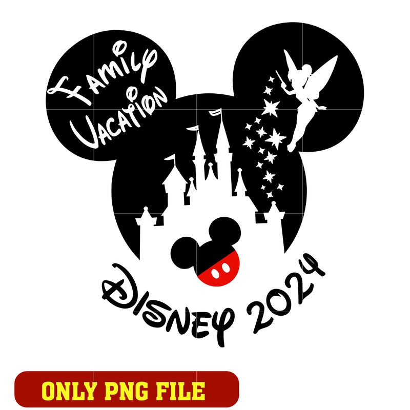 Mickey disney 2024 family vacation png