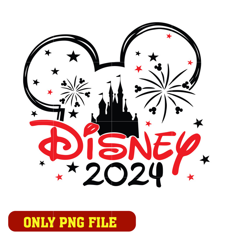 Mickey disney castle 2024 png