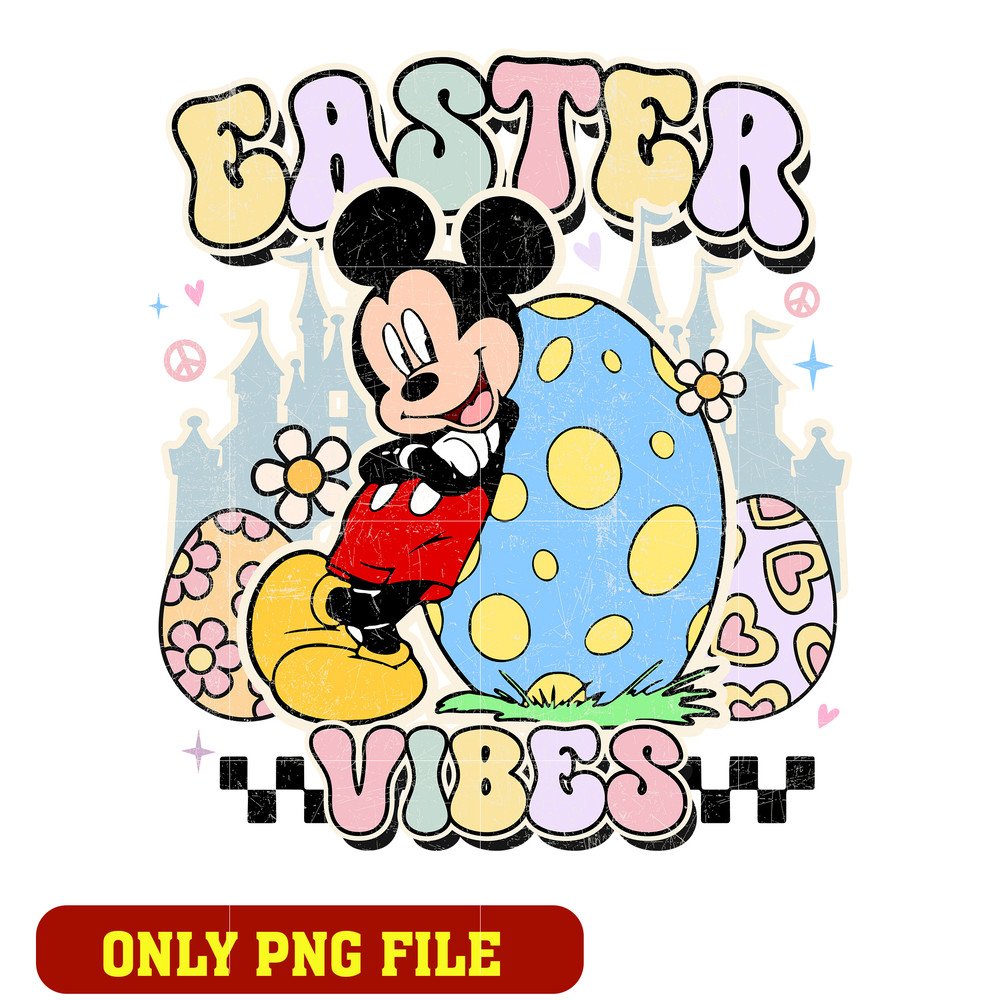 Mickey disney easter vibes png