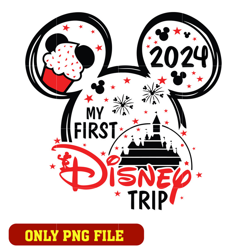 Mickey disney trip castle 2024 png