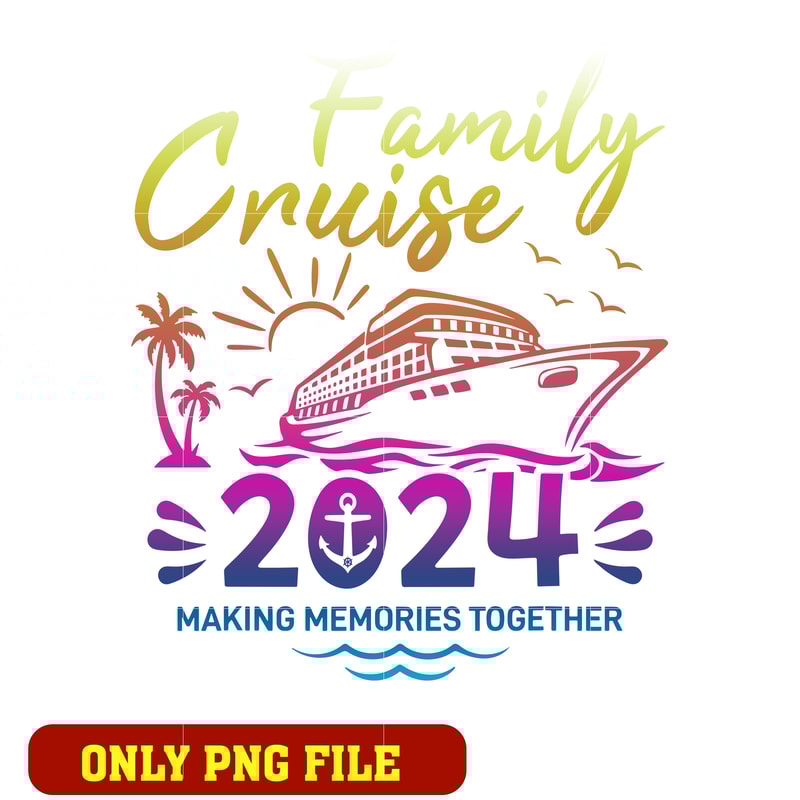 Mickey family cruise 2024 png