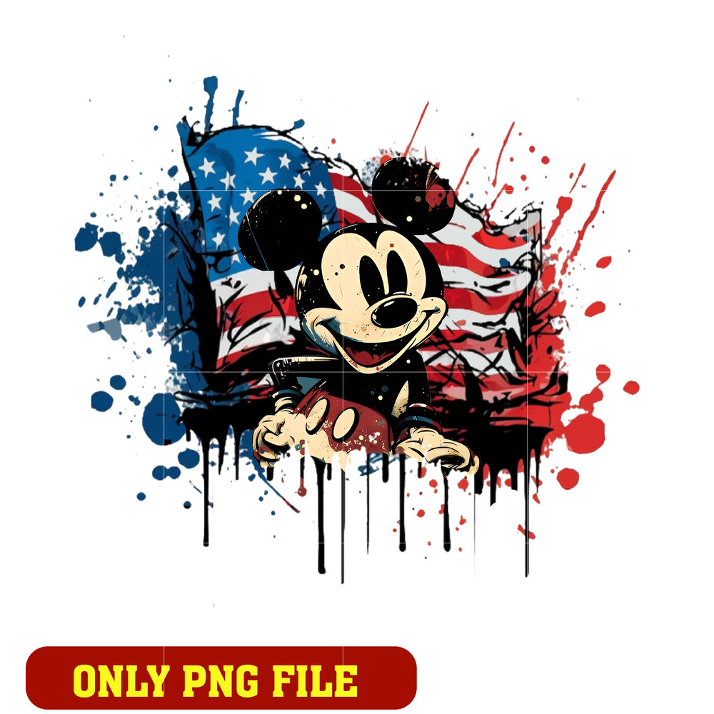 Mickey flag American png