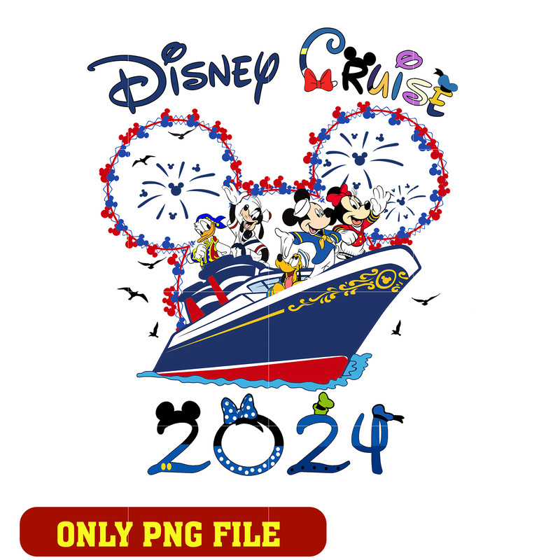 Mickey friends disney cruise 2024 png