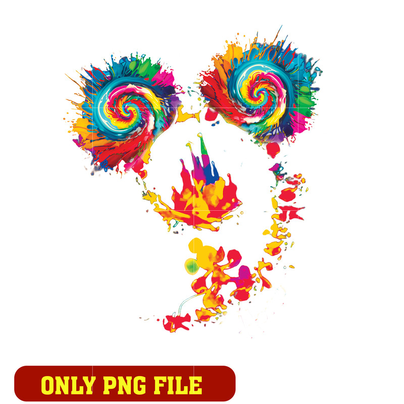 Mickey head art design png