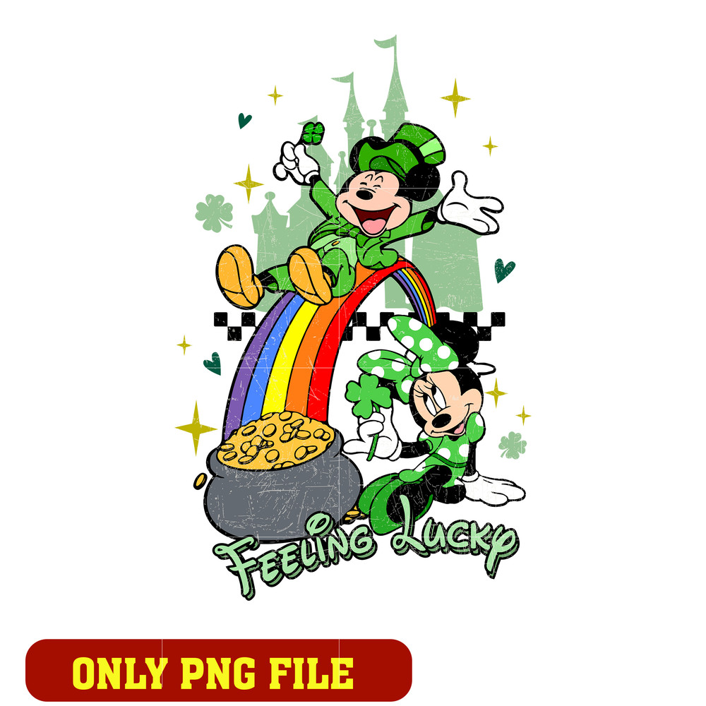 Mickey lucky vibes valentine png