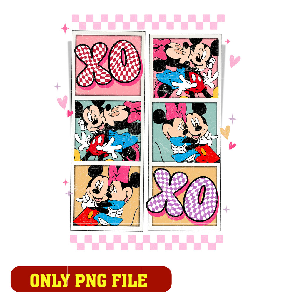 Mickey Minnie Xoxo Valentine png