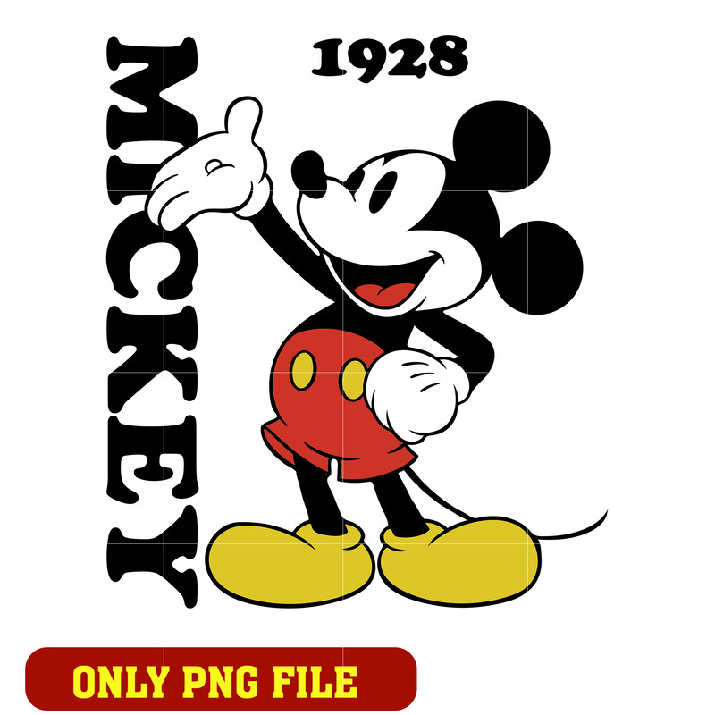Mickey mouse 1928 png