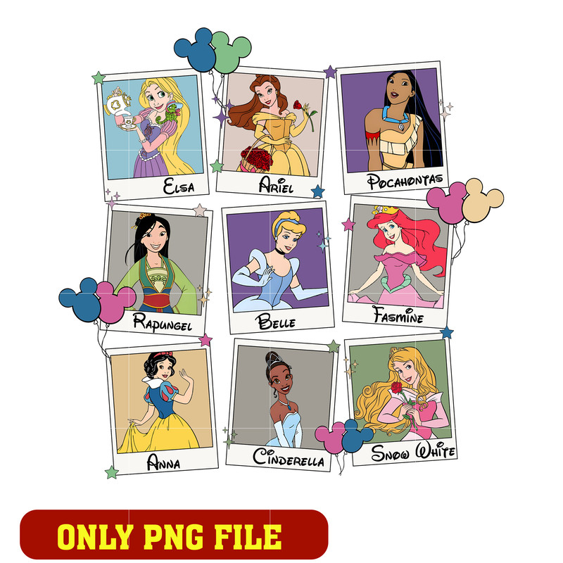 Mickey mouse and disney princess png