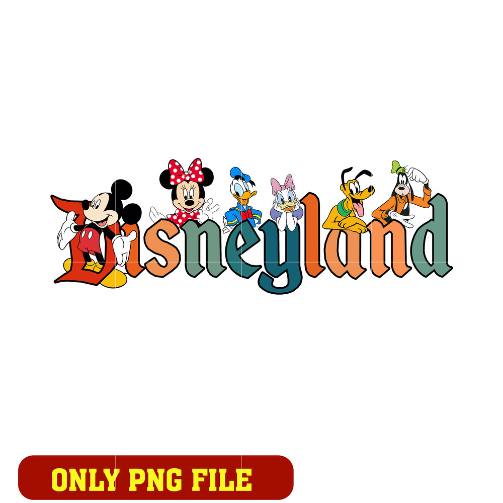 Mickey mouse and friends disneyland png