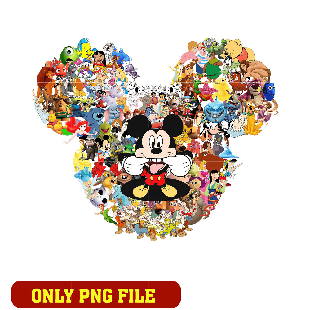 Mickey mouse and friends head png
