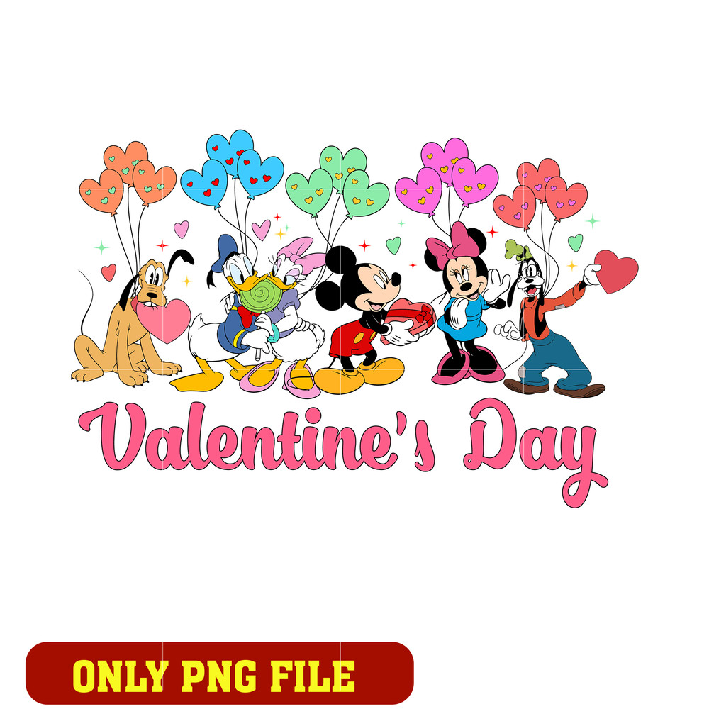 Mickey mouse and friends valentine's day png
