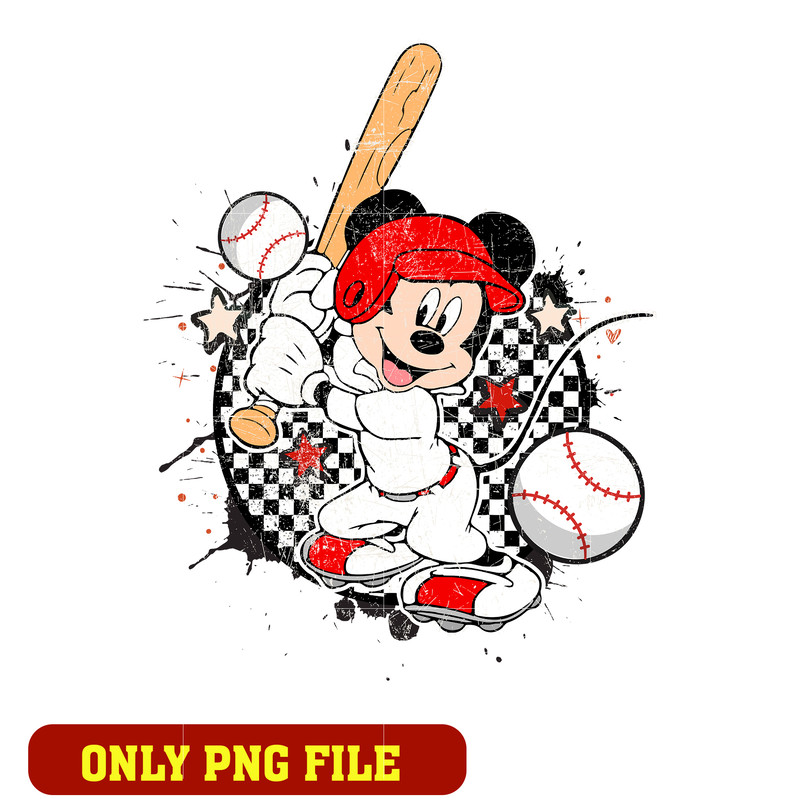Mickey mouse baseball png
